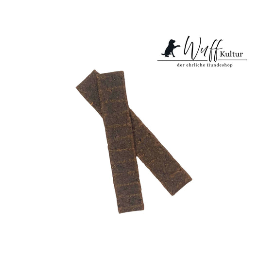weiche Rindfleischstreifen von WuffKultur, natürliche Hundeleckerchen aus reinem Rindermuskelfleisch, perfekt fürs Training