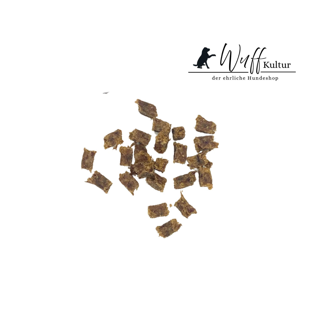 kleine weiche Lammfleischwürfel von WuffKultur, natürliche Hundeleckerchen aus reinem Lammmuskelfleisch, perfekt fürs Training
