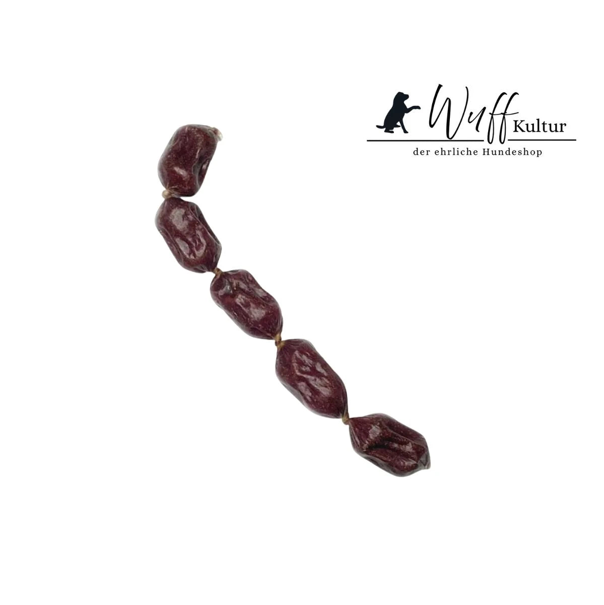 kleine Forellenwürstl mit Kokos für Hunde, schonend getrocknet, getreidefrei und aromatisch