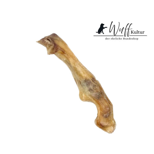 getrocknetes Lammunterbein für Hunde, kräftiger Naturknochen zur Zahnpflege und Beschäftigung