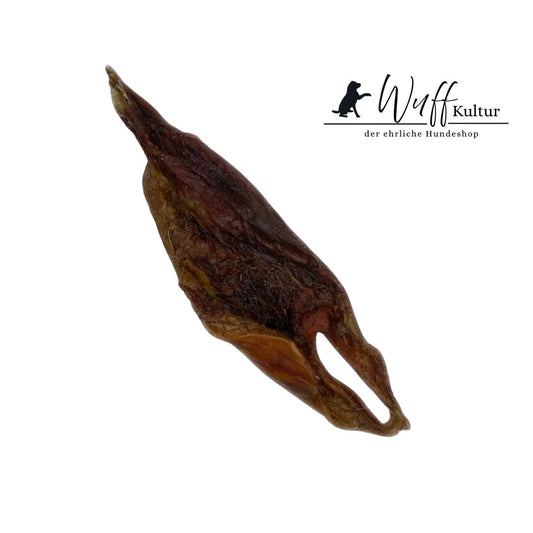 schonend getrocknetes Rindermaulfleisch für Hunde, eiweißreicher und natürlicher Kausnack