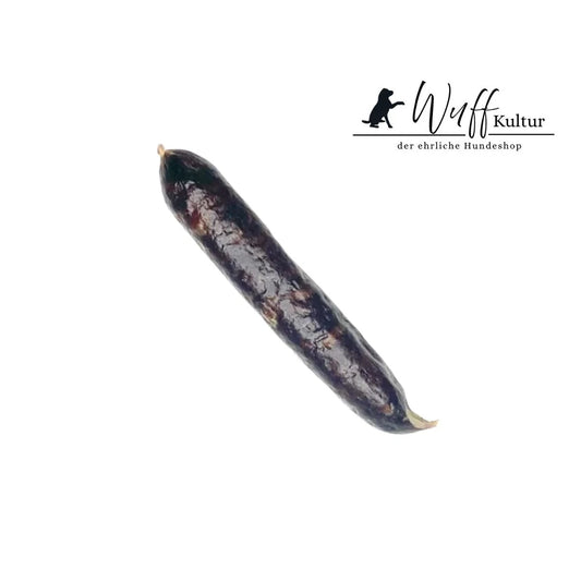 getrocknete Rinderwürstl mit Seealgenmehl, unterstützt Maulhygiene und liefert wertvolle Mineralien