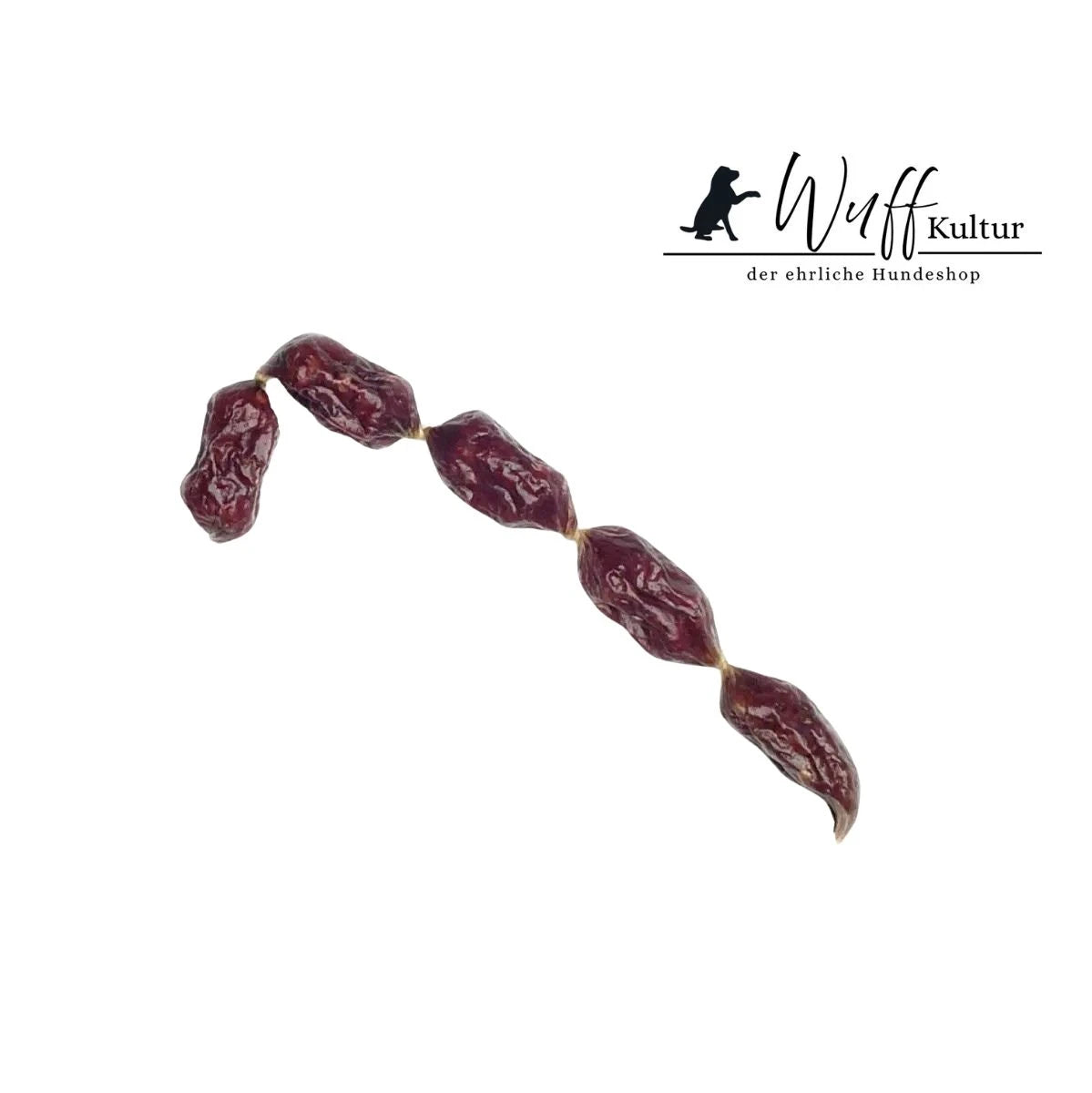 kleine Ziegenwürstl mit Hagebutte, schonend getrocknet, naturbelassener Hundesnack von WuffKultur